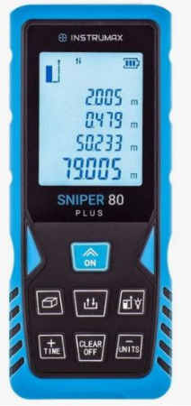 Дальномер лазерный Instrumax SNIPER 80 PLUS (0.05-80м, -/+2мм, 0,2кг)*