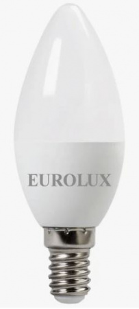 Лампа LED Elementary C37 E14  5W свеча, нейтр. Eurolux