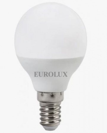 Лампа LED Elementary G45 E14  7W шар, нейтр. Eurolux