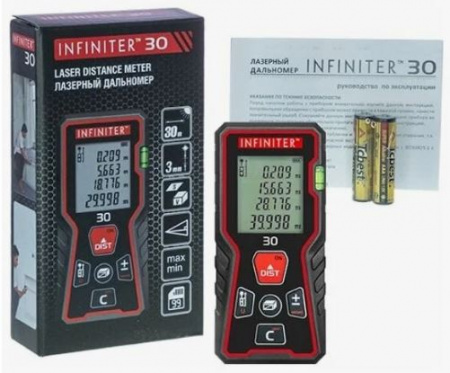 Дальномер лазерный Infiniter 30 (0,1...30 м, -/+5мм, 0 гр.+40гр)