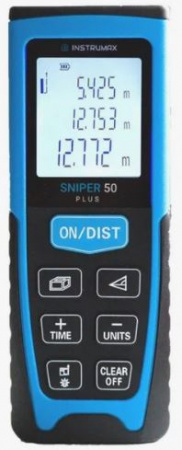 Дальномер лазерный Instrumax SNIPER 50 PLUS (0.05-50м, -/+2мм, 0,2кг)*