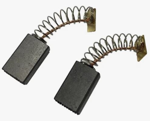 Щетки (№565) Интерскол ДП-1900, 7х13х16, пружина, прямоугольный пятак